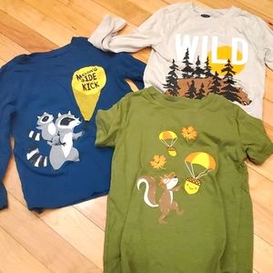 Fun fall shirt bundle, boys 5T